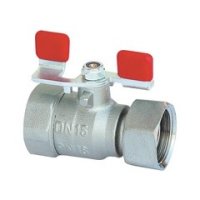 HERZ Vent.guľ.DN20 - 3/4" PN16 vonk.matica 3/4" Motýľ