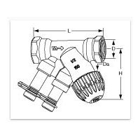 Heim.TA-TBV  DN15 LF - vyvažovací ventil