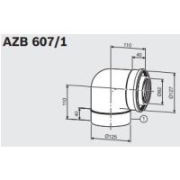 Junkers Bosch AZB 607/1 koleno 90