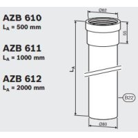 Junkers Bosch AZB 610 pred.80mm/0,5m PP