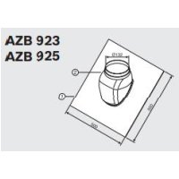 Junkers Bosch AZB 923 str.príruba šikm.strecha