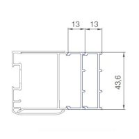 ROTH Rozširovací profil 10mm striebro pre Tower Line