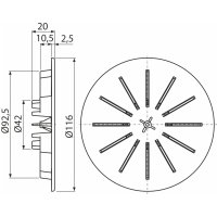 Alc. ND Viko DN90 Biele