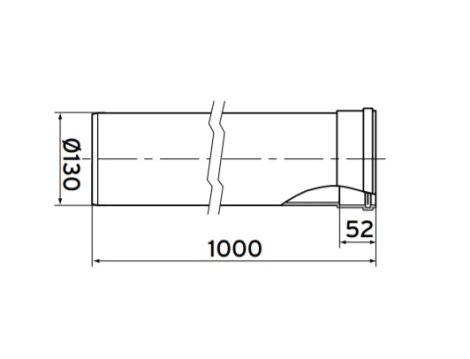 Protherm rurka predlzovacia 130mm - 1 m  T30K-1000