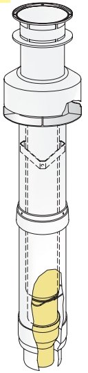 ODK.A6023165 Komin zvis.60/100 PP   červený