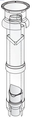 ODK.A5021001 Komin, priem.125mm  80/125 Fe