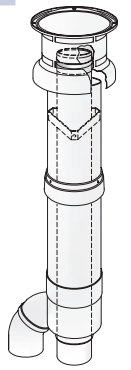 ODK.A5021002 Komin 2x80, priem.125mm Fe