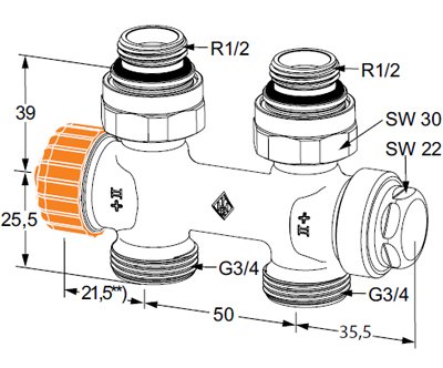 Heim.Multilux Eclips priamy Rp1/2"