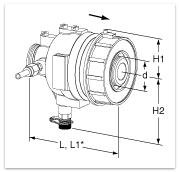 Heim.DA 516 Reg.tlak.dif.DN 25 10-60kPa