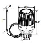 Heim.Term.hlav.K 40-70°C pon.čidlo kap2m