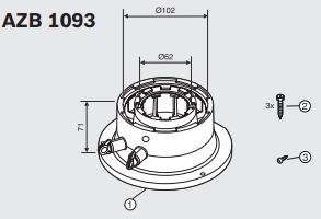 Junkers Bosch AZB adapter 60/100