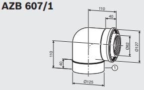 Junkers Bosch AZB 607/1 koleno 90