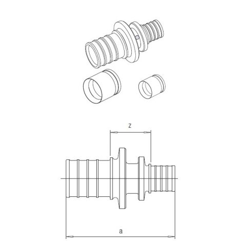 Rehau spojka reduk.16x2,2/17x2