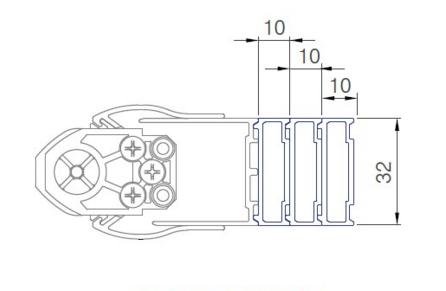 ROTH ROZSIROVACI PROFIL K SERII TOWER LINE 25MM BRILL