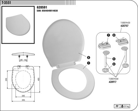 WC sedatko T 3551N pre Jika-Lýra