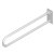 JIKA-Držadlo nerez sklopné 55cm BIELE